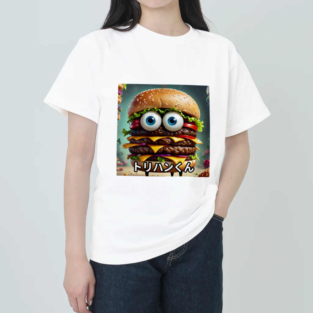 San☆Nikoのハンバーガー　トリプルくん Heavyweight T-Shirt