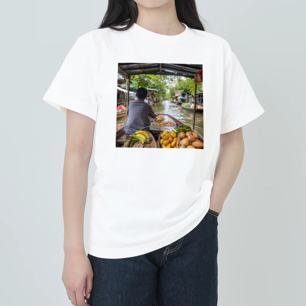 AQUAMETAVERSEの海上市場　なでしこ1478 Heavyweight T-Shirt