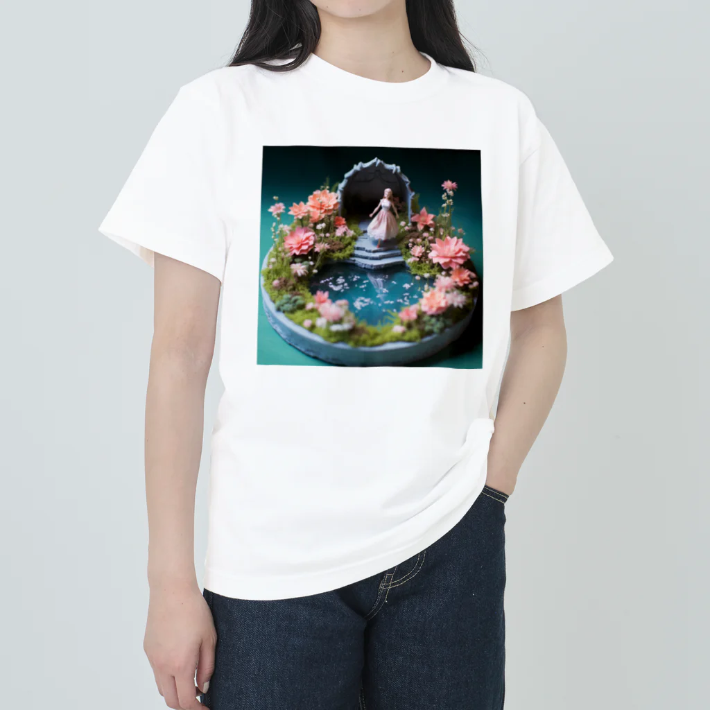 AQUAMETAVERSEの花を飾るインテリア　なでしこ1478 ヘビーウェイトTシャツ