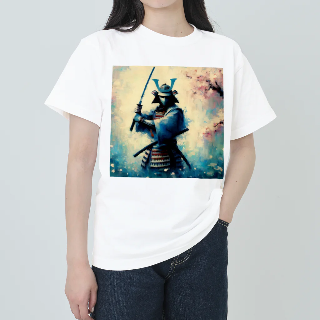 rain-bow88の絵画のような侍シリーズ ヘビーウェイトTシャツ