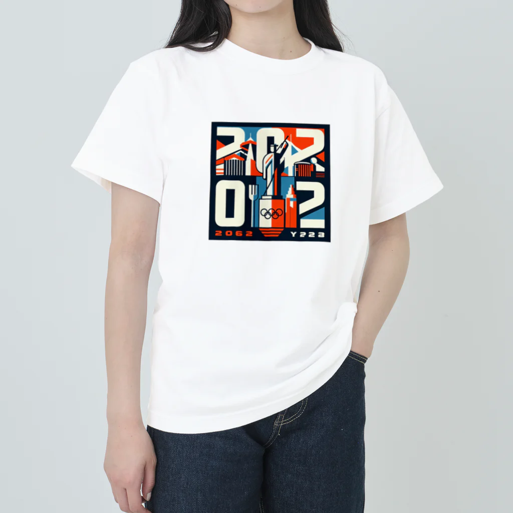 ヘッヘンのお店の【2062】アート Heavyweight T-Shirt