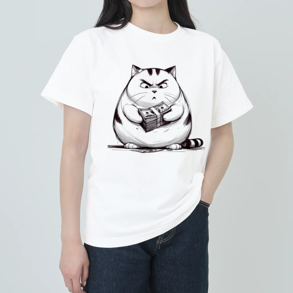 ねこったなぁのてっぺい ヘビーウェイトTシャツ