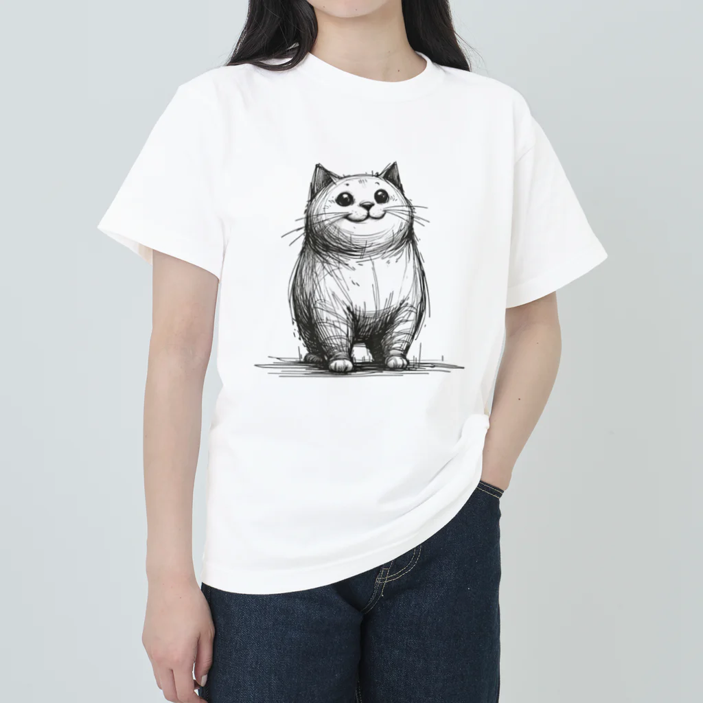 ねこったなぁのスケ吉 ヘビーウェイトTシャツ