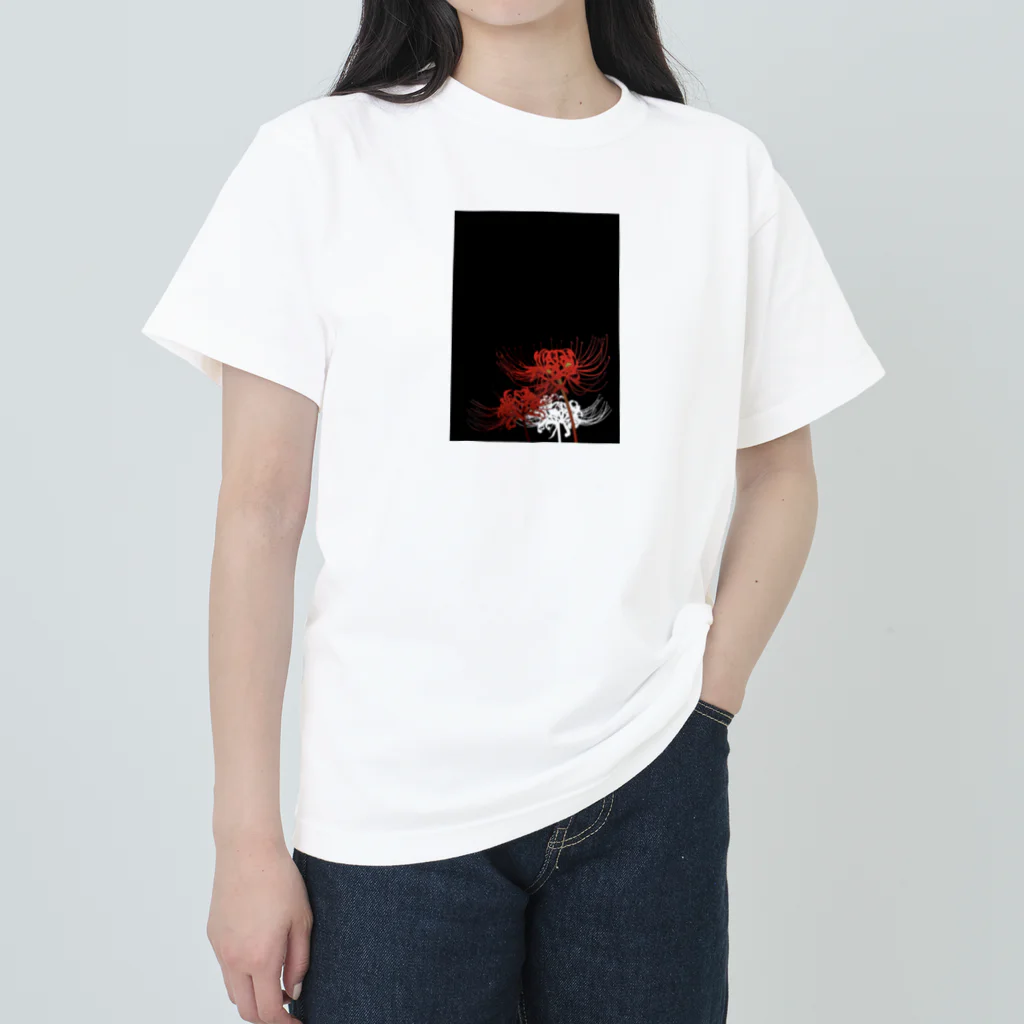 カメリア ヴィンテージの彼岸花 Heavyweight T-Shirt