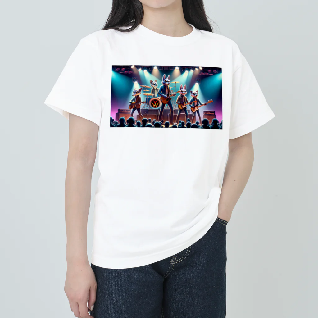 ANIMAL HEROES -musical band-のワイルドロックフェスタ - ダンシングアニマルズ ヘビーウェイトTシャツ