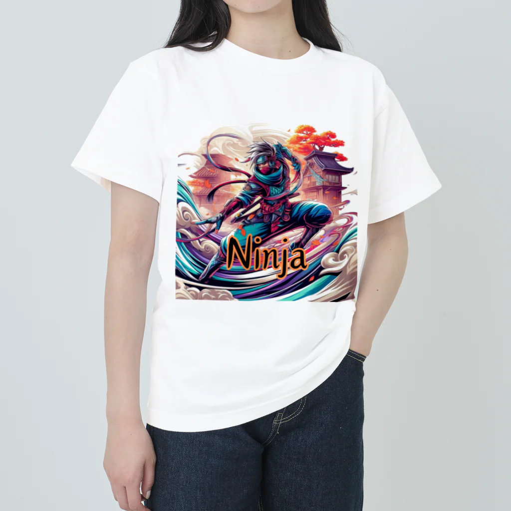 Sakura Sprit【桜魂】のJapanese Ninja ヘビーウェイトTシャツ