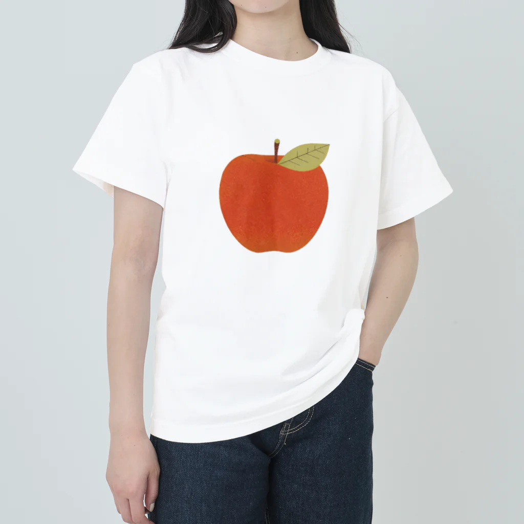 シンプル 組み合わせ用 ファッションのシンプル りんご Heavyweight T-Shirt