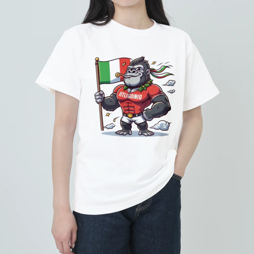 スピリチュアルキャットのゴリラシリーズ Heavyweight T-Shirt