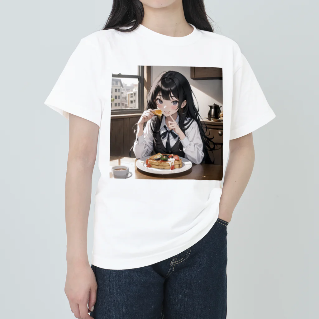 sgt-chikaraの朝食中の女子高生2 Heavyweight T-Shirt