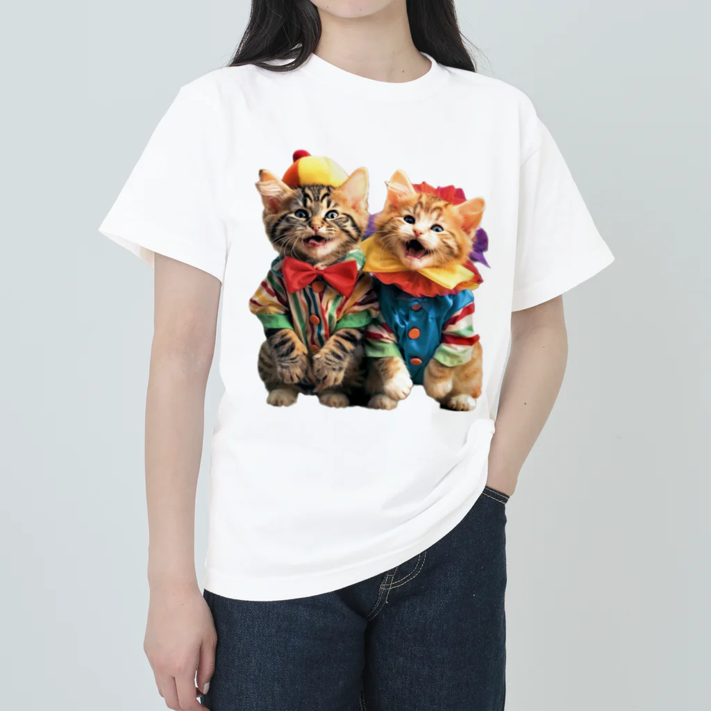 AsukaKotohaのなんでやねん！芸人にゃんず ヘビーウェイトTシャツ