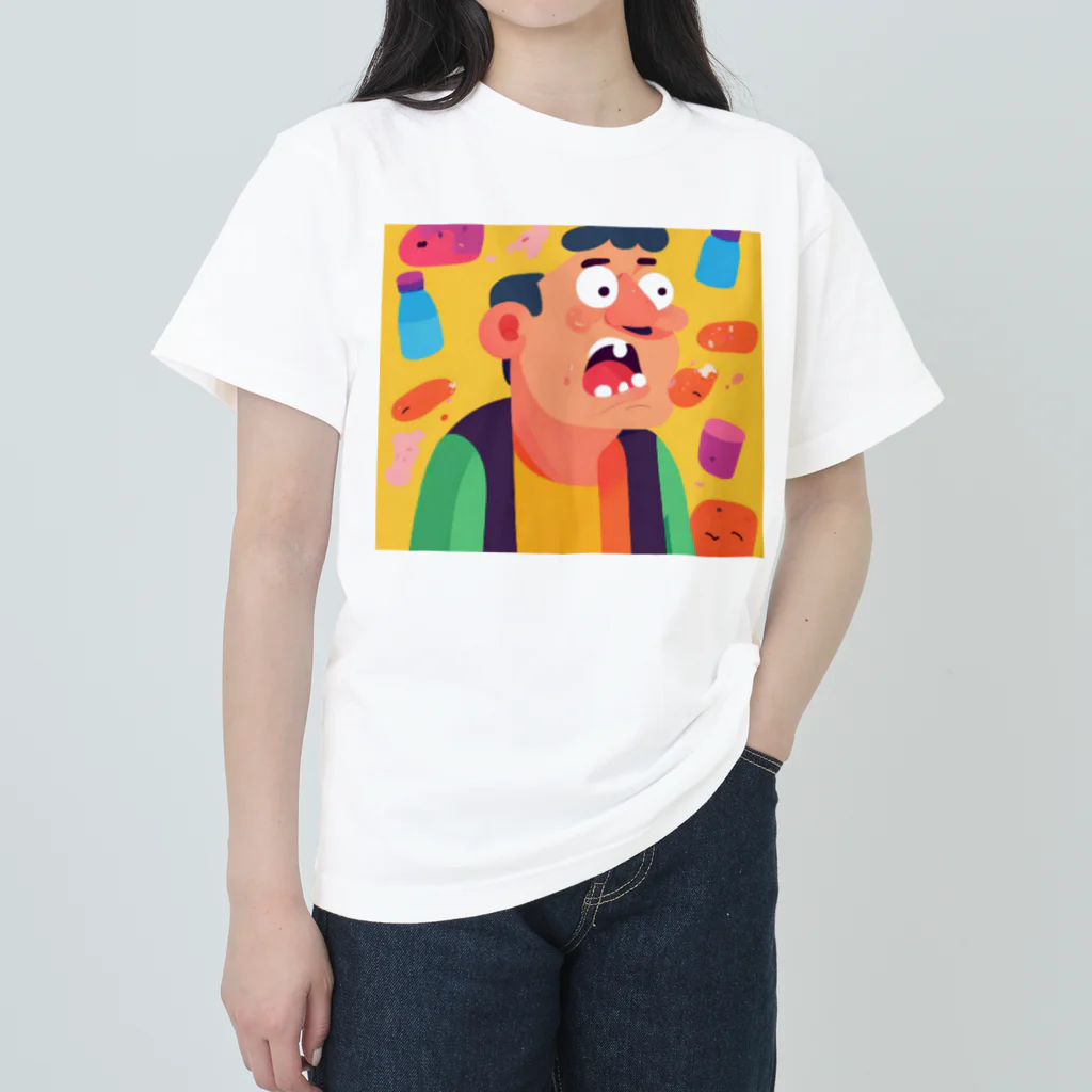 JINPACHIの粘り強い男 Heavyweight T-Shirt