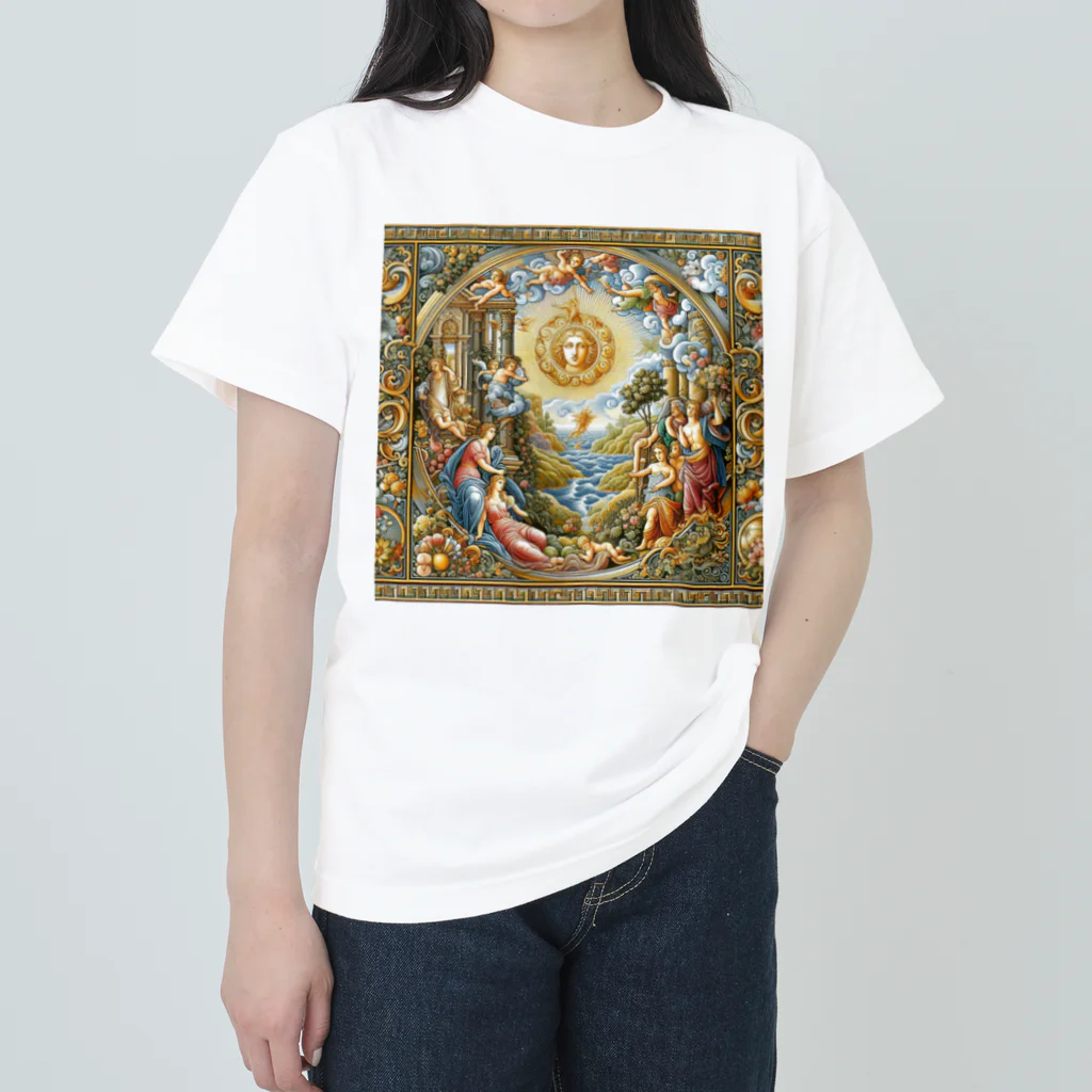 Qten369の絵画をモチーフ Heavyweight T-Shirt