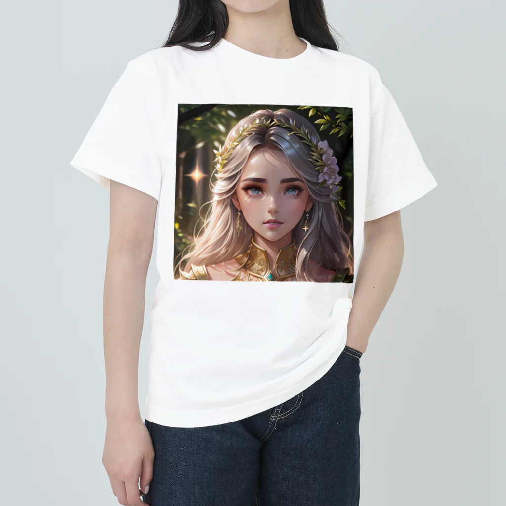 GOLD   of   Dragonsのfées des fleurages ヘビーウェイトTシャツ