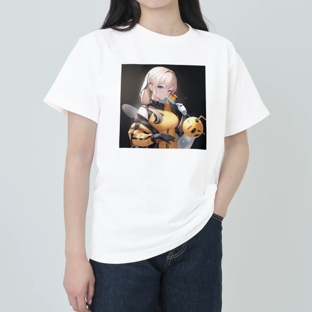 peek25のoilを輸送・供給するAIロボット Heavyweight T-Shirt