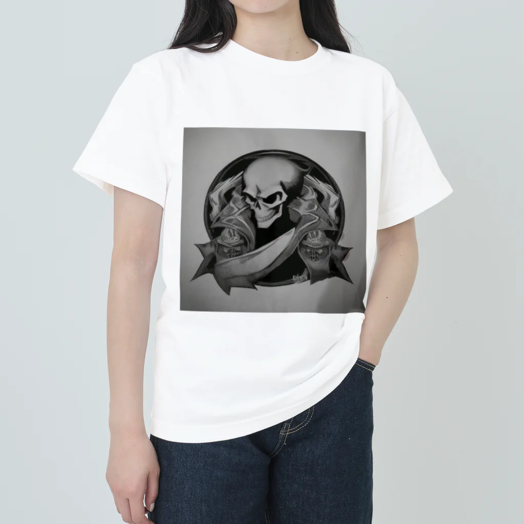 skull landscape のmusic.introduction ヘビーウェイトTシャツ