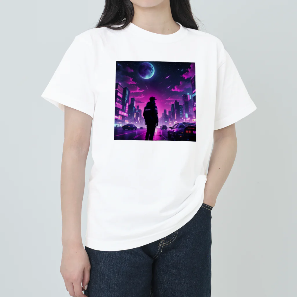 LUF_jpsのmidnight roadway ヘビーウェイトTシャツ