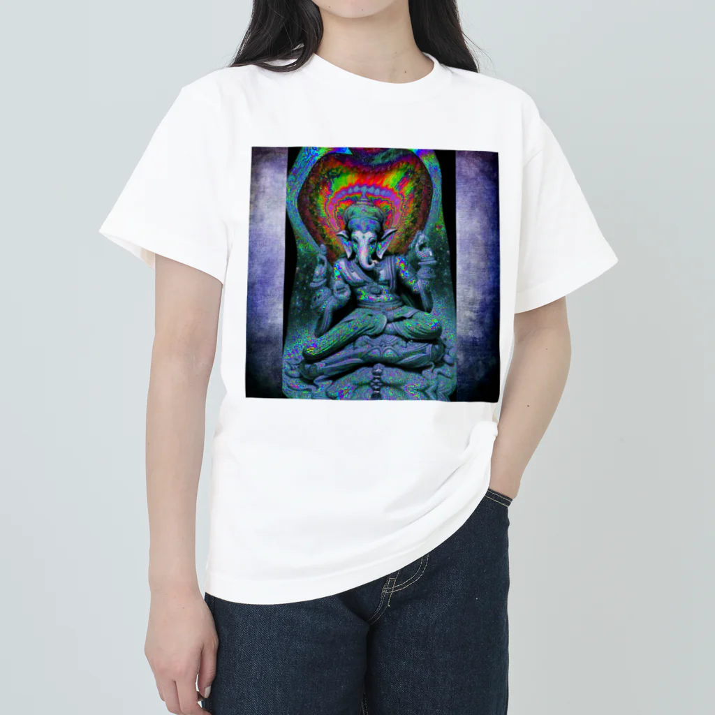 サイケデリック平和堂のDancingGanesha Heavyweight T-Shirt