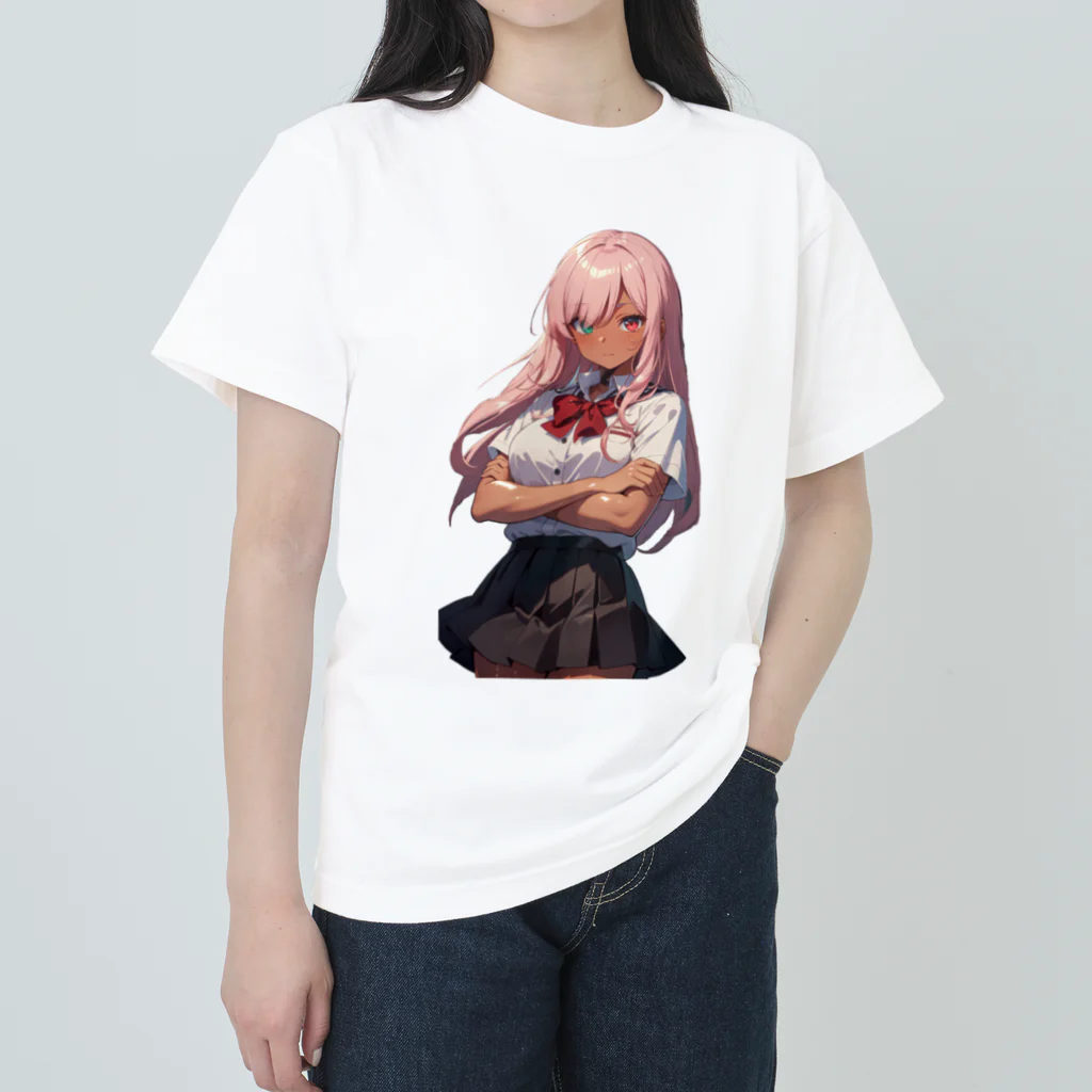 ヴィヴィオの腕を組む Heavyweight T-Shirt