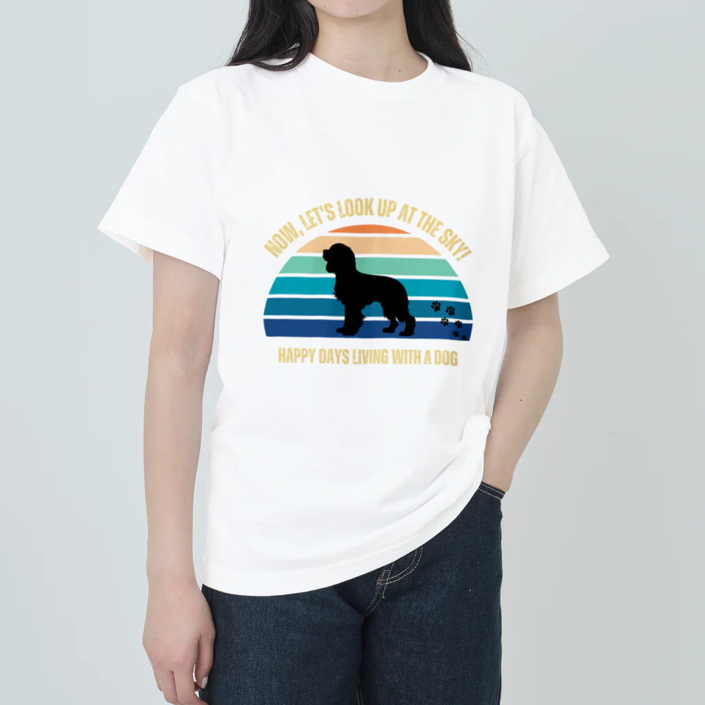 dreamy-designのわんちゃん　キャバリア Heavyweight T-Shirt