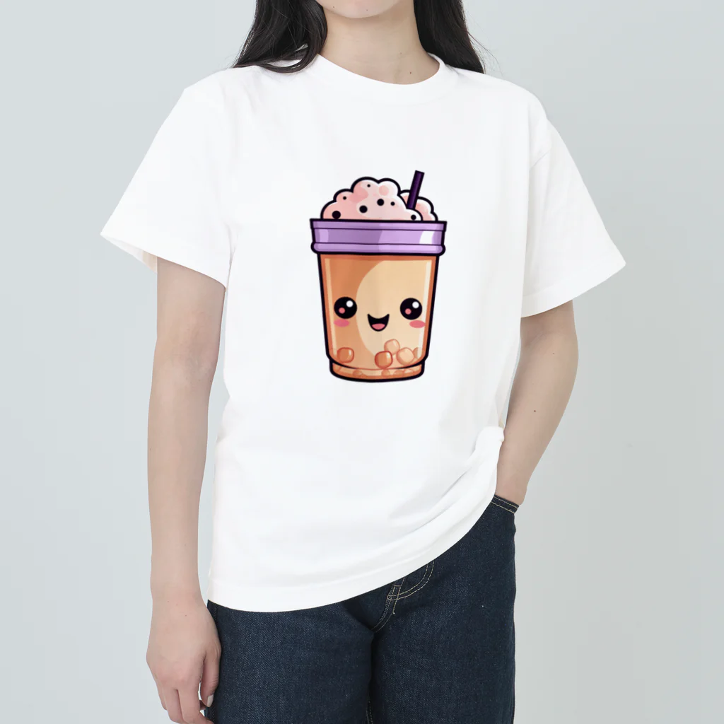 Vasetti_pressの可愛い紫タピオカミルクティー Heavyweight T-Shirt