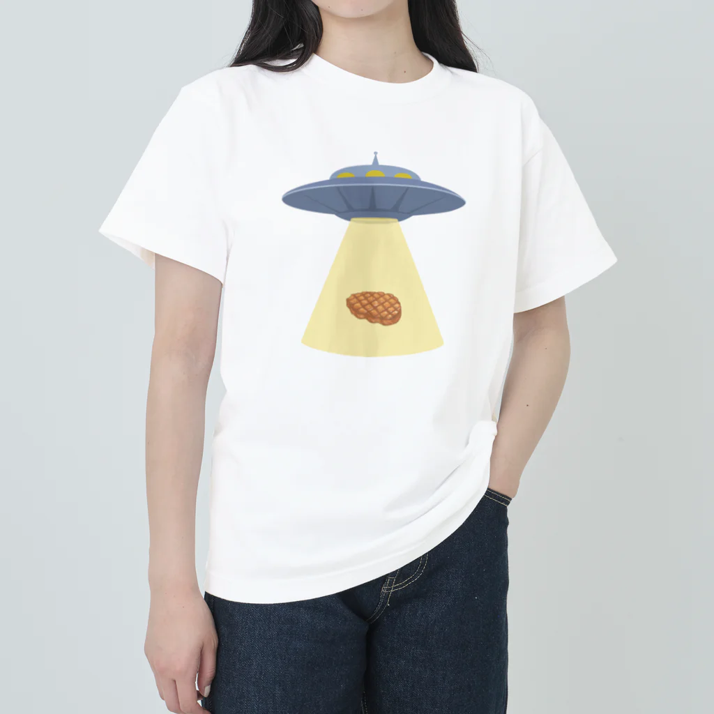 fooddesign-comのグルメな宇宙人 ヘビーウェイトTシャツ