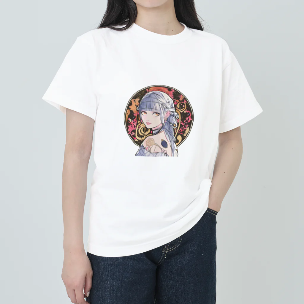 hade_raのさよならをする女性 Heavyweight T-Shirt