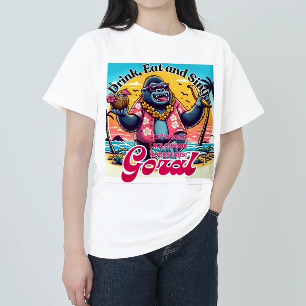 Donky Goriの南国ゴリラ ヘビーウェイトTシャツ