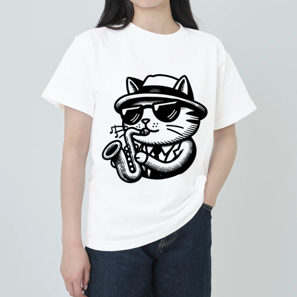 age3mのブローキャット Heavyweight T-Shirt