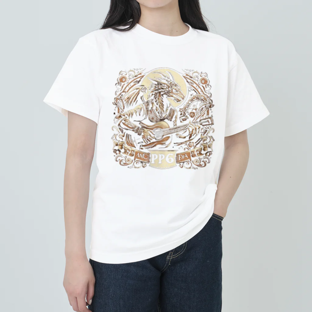 Prosperous Peony 6のPP6　ドラゴンバンドデザイン Heavyweight T-Shirt