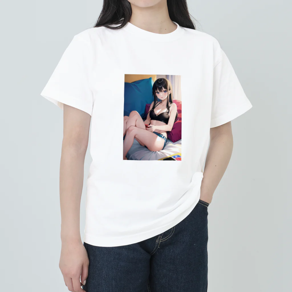 ぷの彼女感 Heavyweight T-Shirt