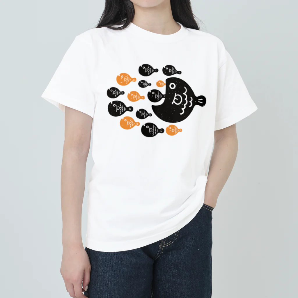 mincruのお魚さんは大家族 Heavyweight T-Shirt