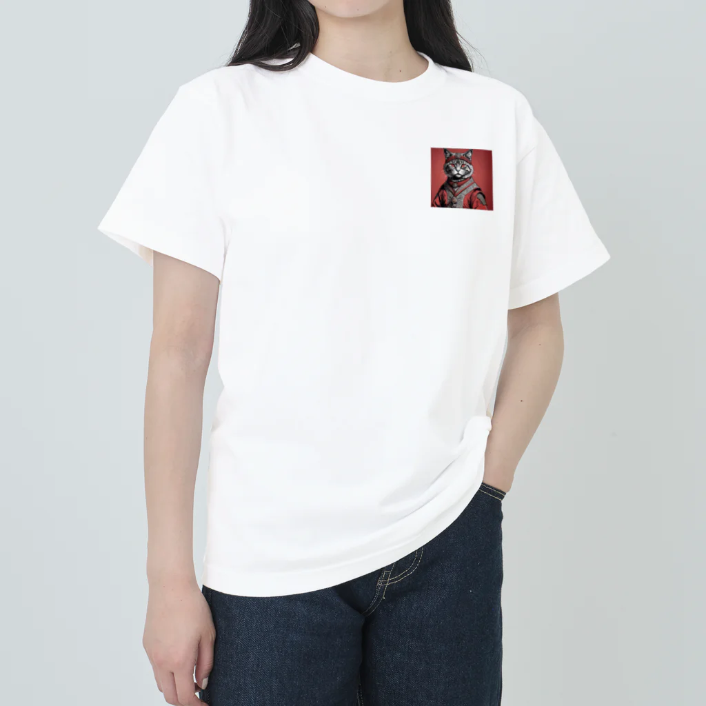hogarakuの縄文猫 Heavyweight T-Shirt