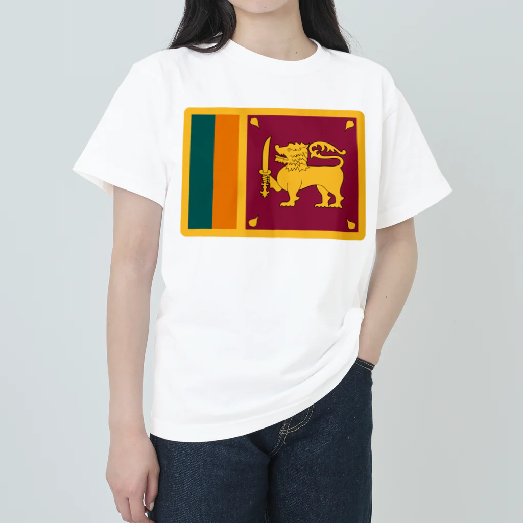 お絵かき屋さんのスリランカの国旗 Heavyweight T-Shirt