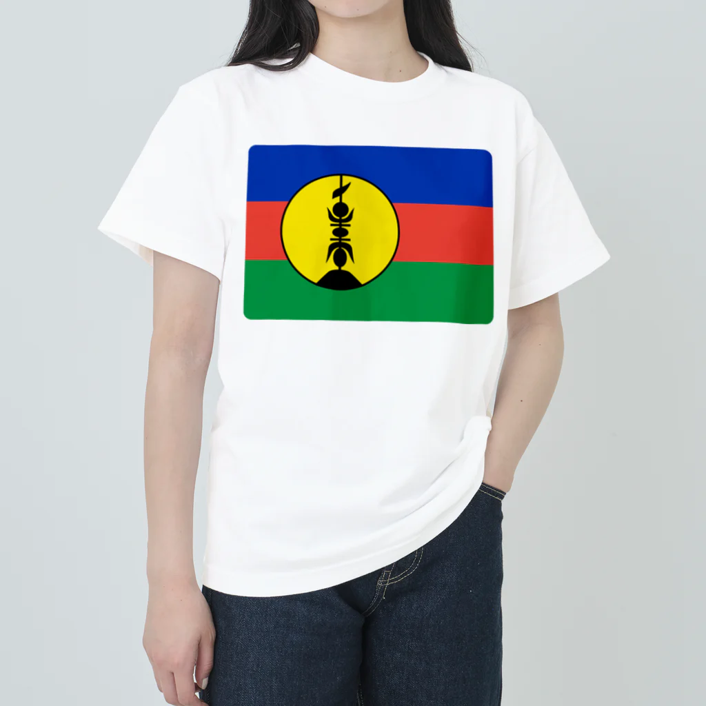 お絵かき屋さんのニューカレドニアの国旗 Heavyweight T-Shirt