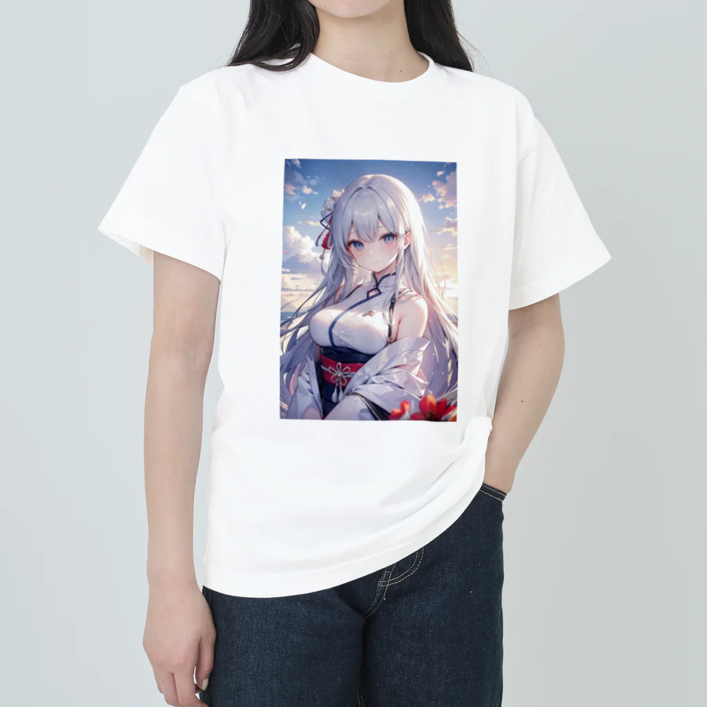 巫女スタぐらむの優しい巫女 Heavyweight T-Shirt