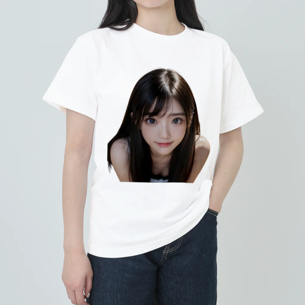 yumi889kiteの瞳の輝き ヘビーウェイトTシャツ