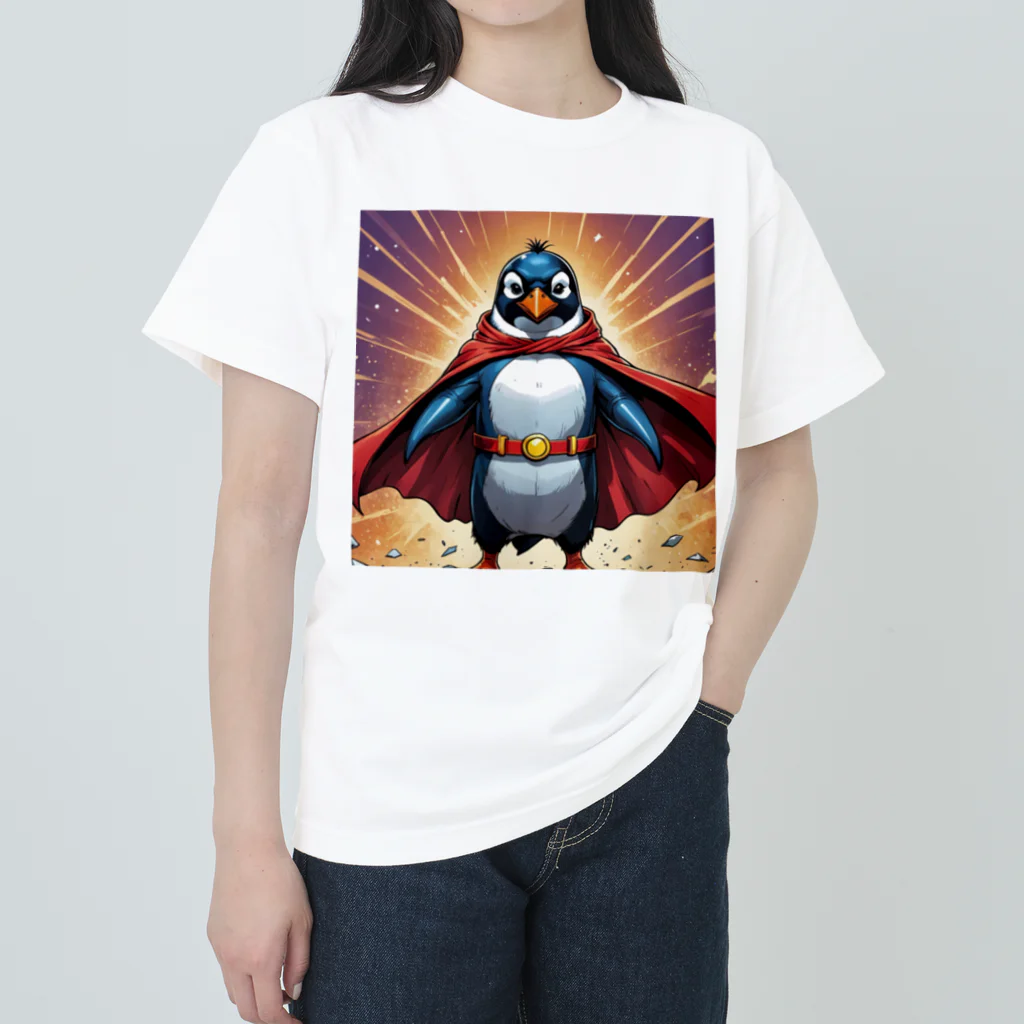 pen.のペンギンのヒーロー登場！ Heavyweight T-Shirt