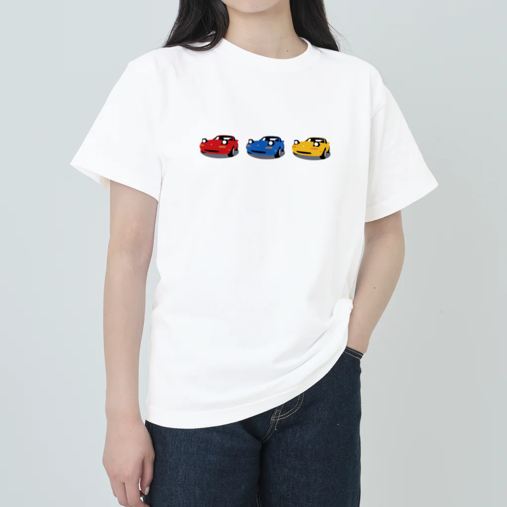 キャのNAロードスターなクルマ Heavyweight T-Shirt