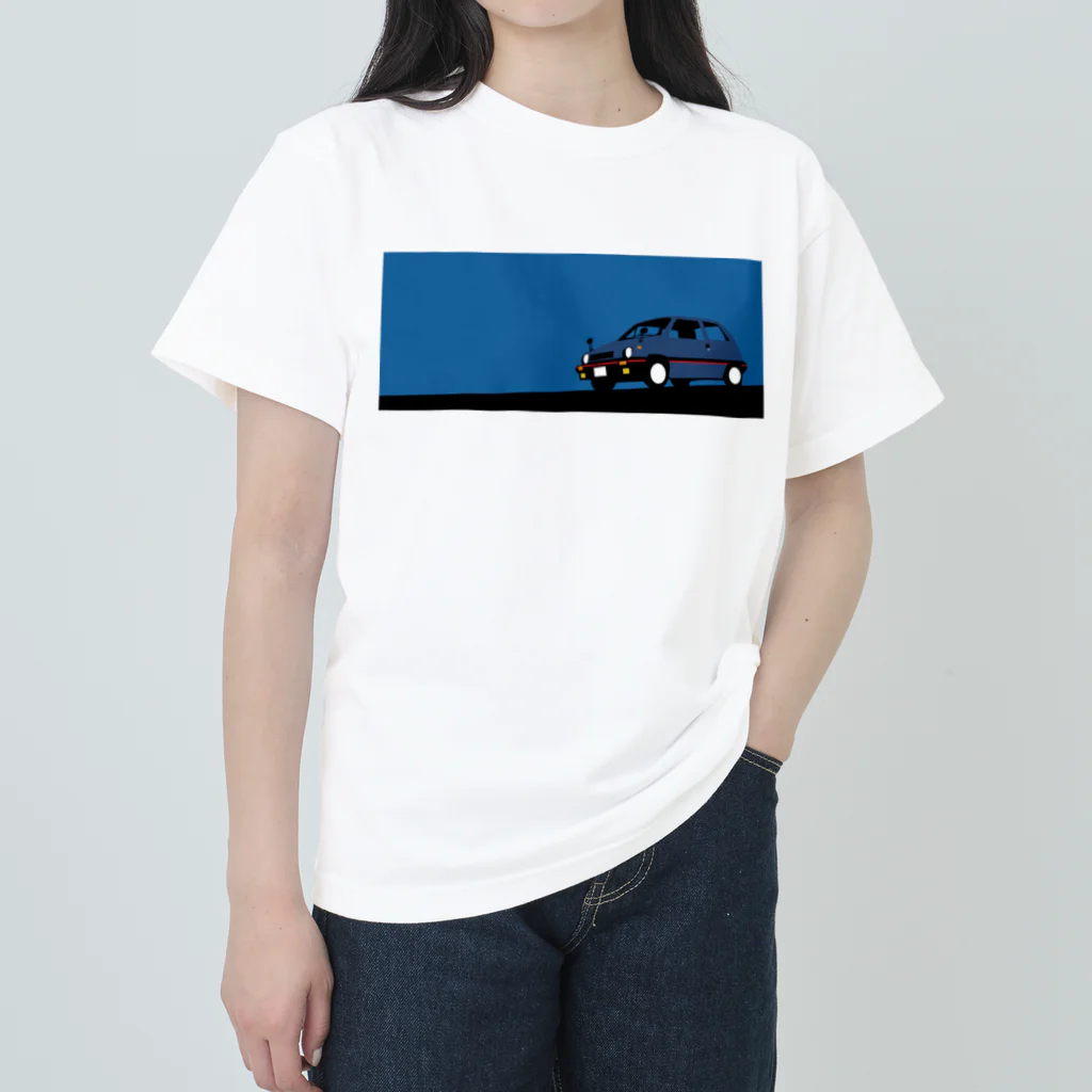 キャのシティなクルマ Heavyweight T-Shirt