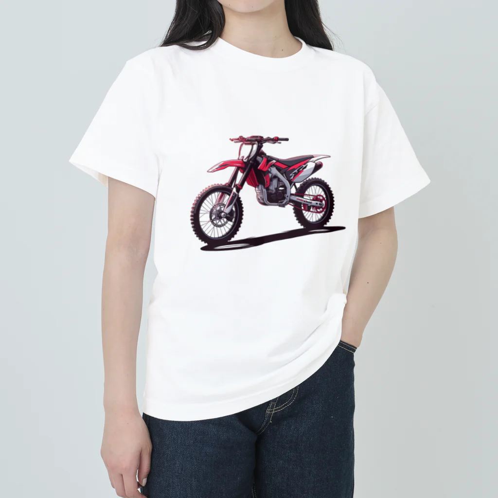 Bikers' Galleryのオフロードバイク デザイン モトクロス  Heavyweight T-Shirt