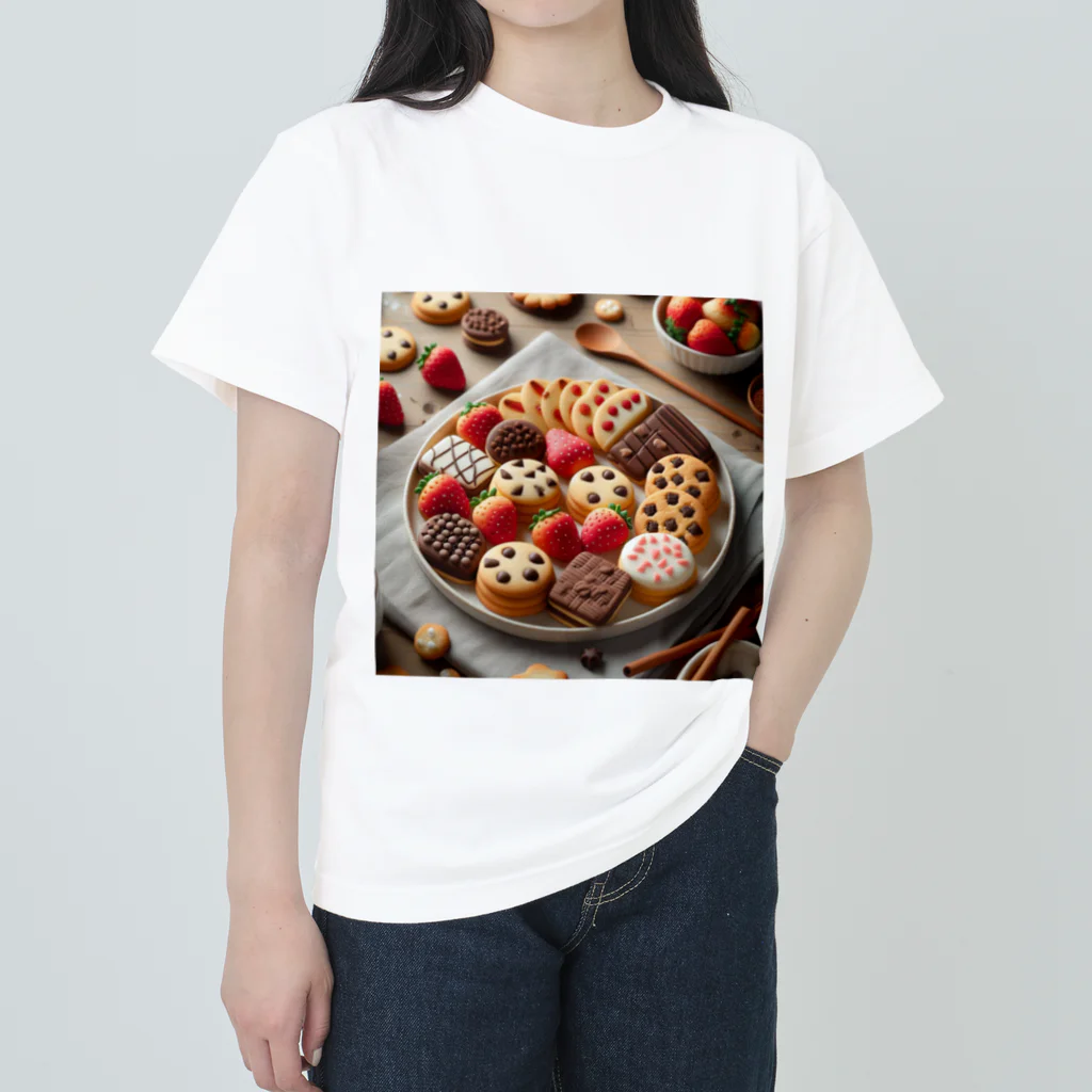 キラキラ雑貨店のカラフルクッキー Heavyweight T-Shirt