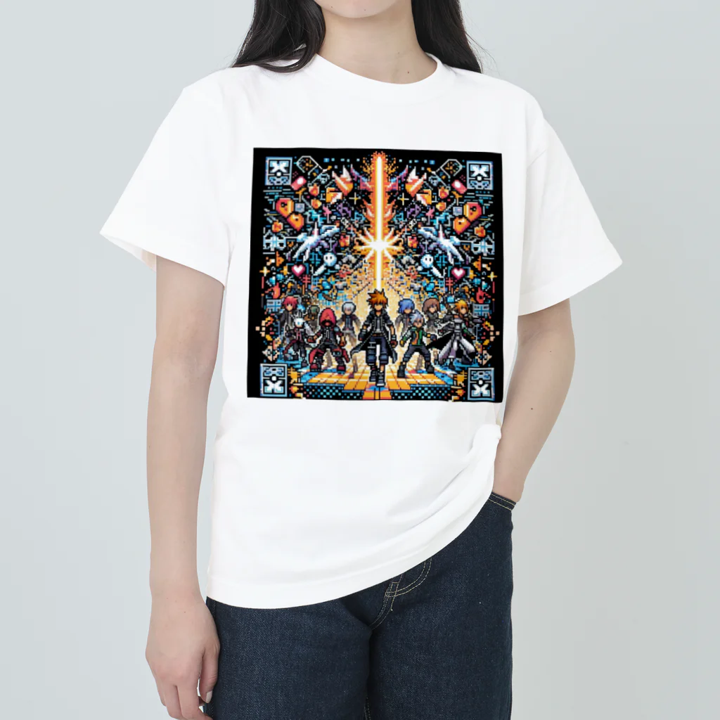 ドット屋のドット絵 ダークファンタジー ヘビーウェイトTシャツ