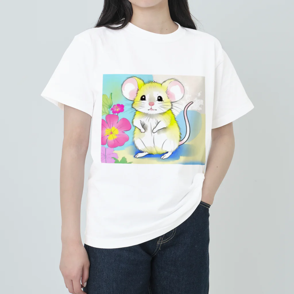 いちごソーダのねずみのスニーキー ヘビーウェイトTシャツ