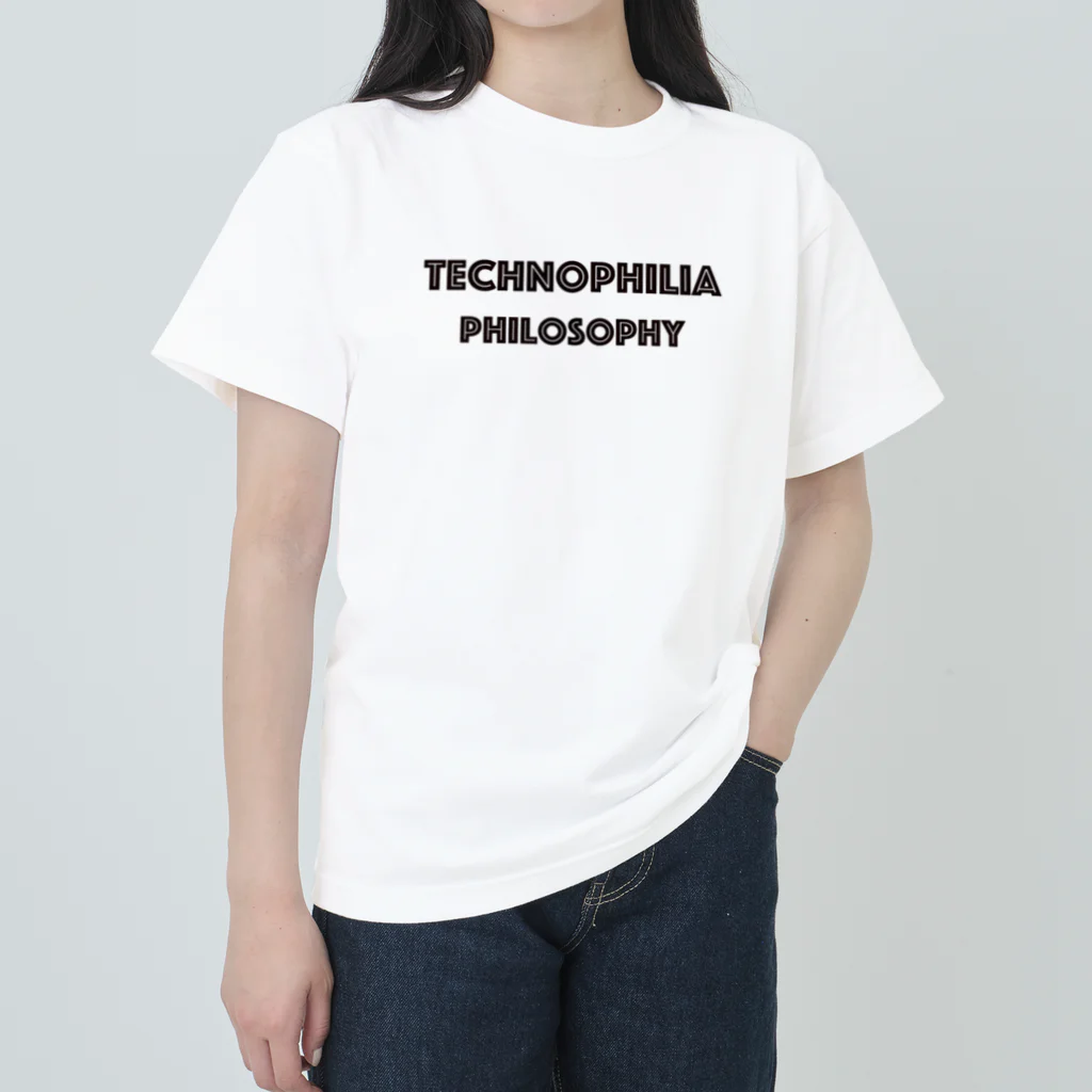 technophilia philosophyのブランドロゴ ヘビーウェイトTシャツ