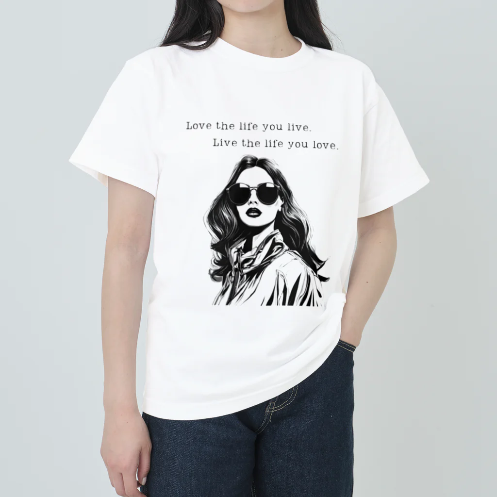 kanasarinoの大人かわいい女性パート４ Heavyweight T-Shirt