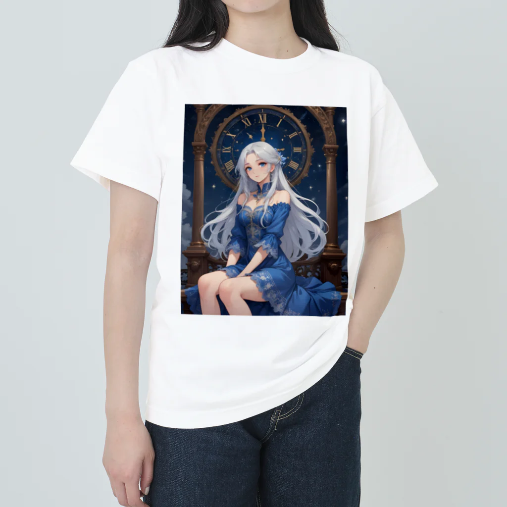 AI Fantasy Art ShopのPrincess transcends time② Heavyweight T-Shirt