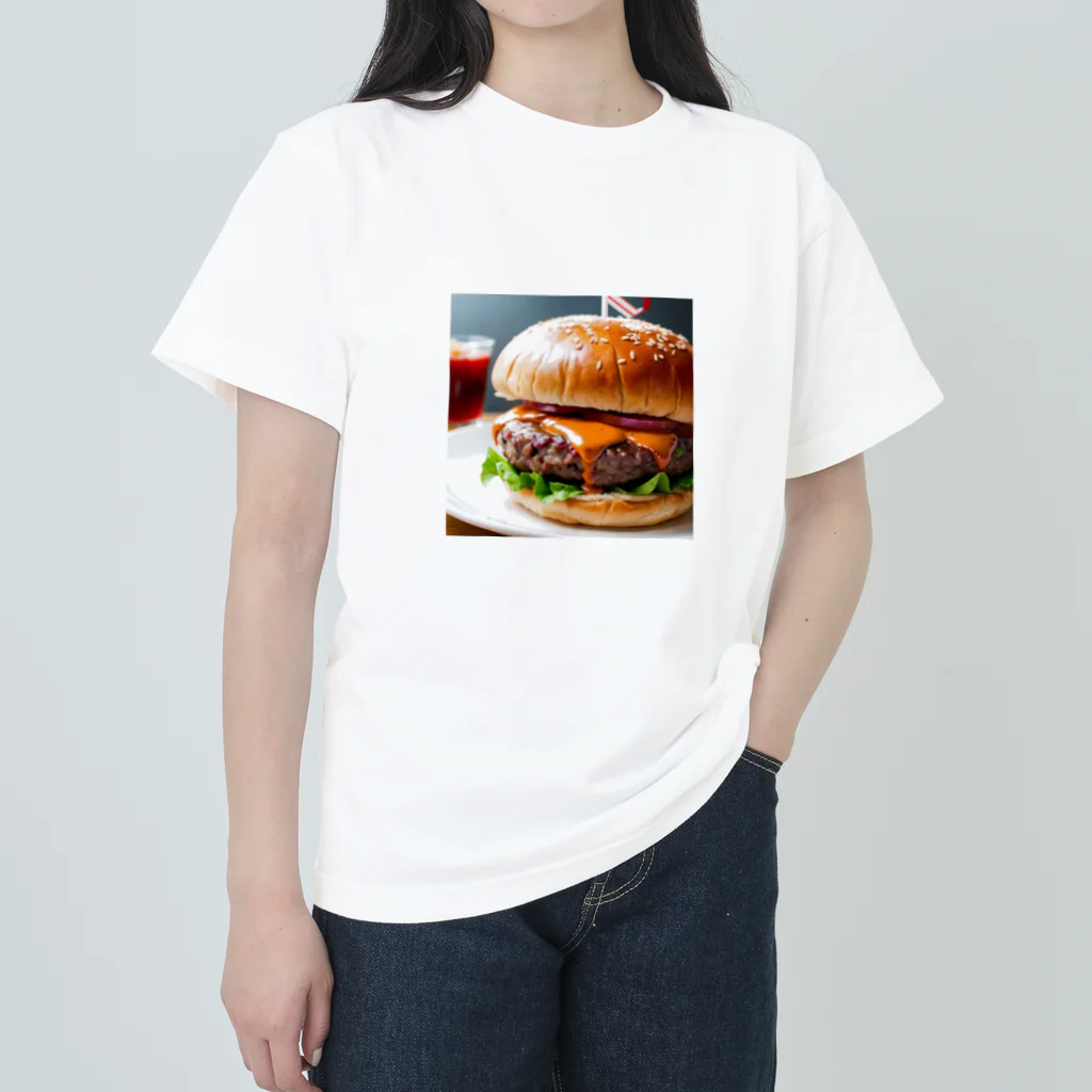 オリジナルグッズショップ KIJITORAのDELICIOUS BURGER ヘビーウェイトTシャツ