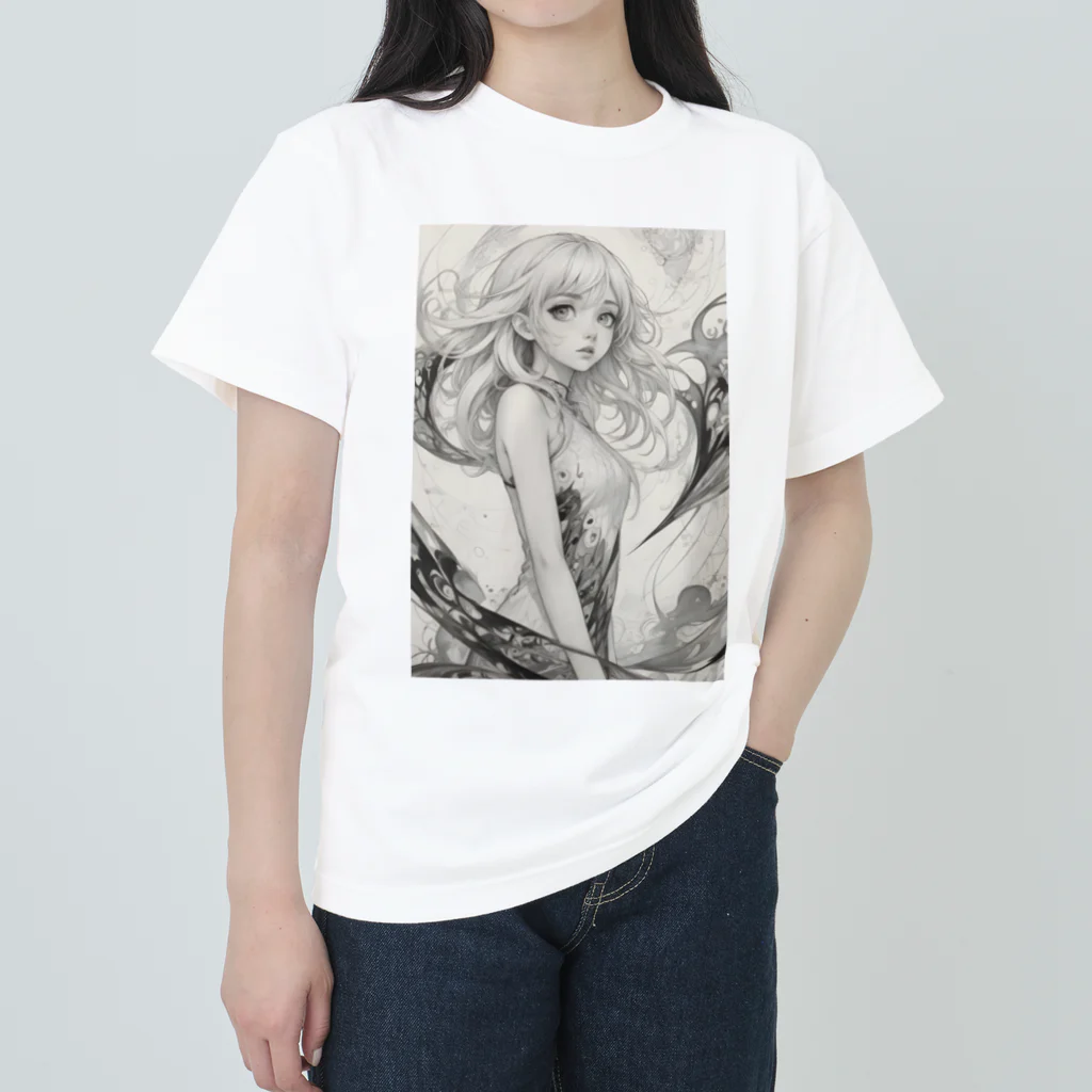 AI Fantasy Art ShopのCollapse② Heavyweight T-Shirt