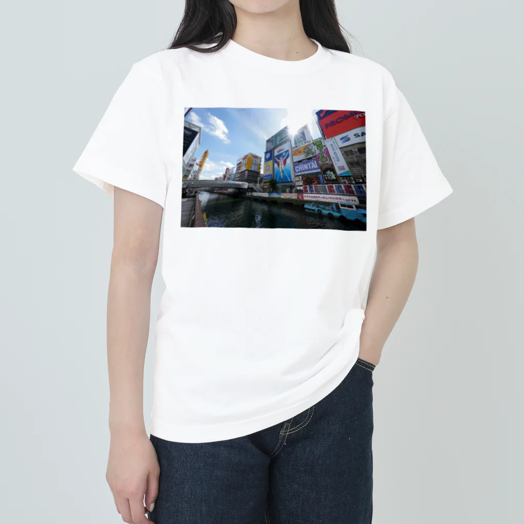 DEEP案内編集部の道頓堀 Heavyweight T-Shirt