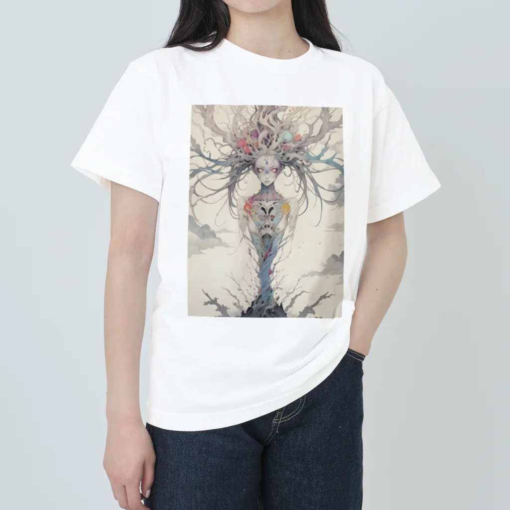 AI Fantasy Art ShopのAnatomy⑦ Heavyweight T-Shirt